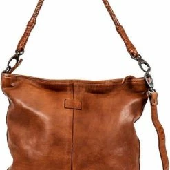 Beste Pirce ⌛ Bear Design Tessa Leren Hobotas / Schoudertas - Cognac 🌟 -tassen-dames Verkoop 550x822 2