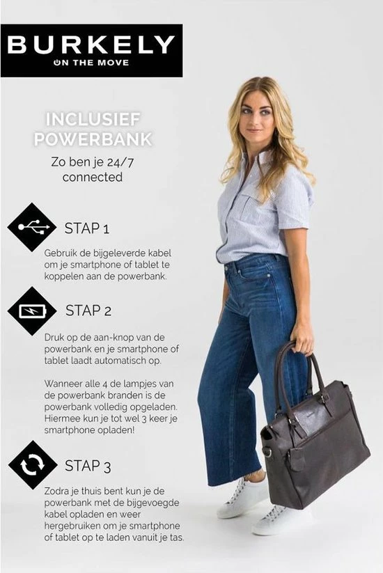 Goedkoopste π Burkely On The Move Unisex Laptoptas 15,6'' Met Rits Inclusief Powerbank - Bruin β 9 Goedkoopste π Burkely On The Move Unisex Laptoptas 15,6'' Met Rits Inclusief Powerbank - Bruin β - Afbeelding 9