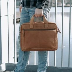 Flash-uitverkoop π€© Chesterfield Laptoptas Waxed Pull Up Leer - Cognac π 32 Flash-uitverkoop π€© Chesterfield Laptoptas Waxed Pull Up Leer - Cognac π -tassen-dames Verkoop 550x825 4