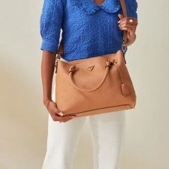 Flash-uitverkoop 🥰 GUESS Shopper Dames / Handtas - Leer - Helaina PB - Cognac ❤️ -tassen-dames Verkoop 550x825 84