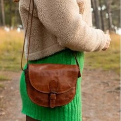 Goedkoopste 👍 Bear Design Kleine Schoudertas / Crossbody Tas Dames - Leer - Cow Lavato - Zwart ✨ -tassen-dames Verkoop 550x827 3