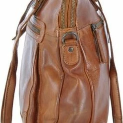 Beste Pirce 👏 Bear Design Lia Leren Dames Schoudertas / Laptoptas 13,3" - Cognac 👏 -tassen-dames Verkoop 550x834 7