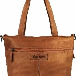 Nieuw ⭐ DSTRCT Grote Schoudertas / Crossbody Tas Dames - Leer - Harrington Road - Cognac 🔥 -tassen-dames Verkoop 550x835 1
